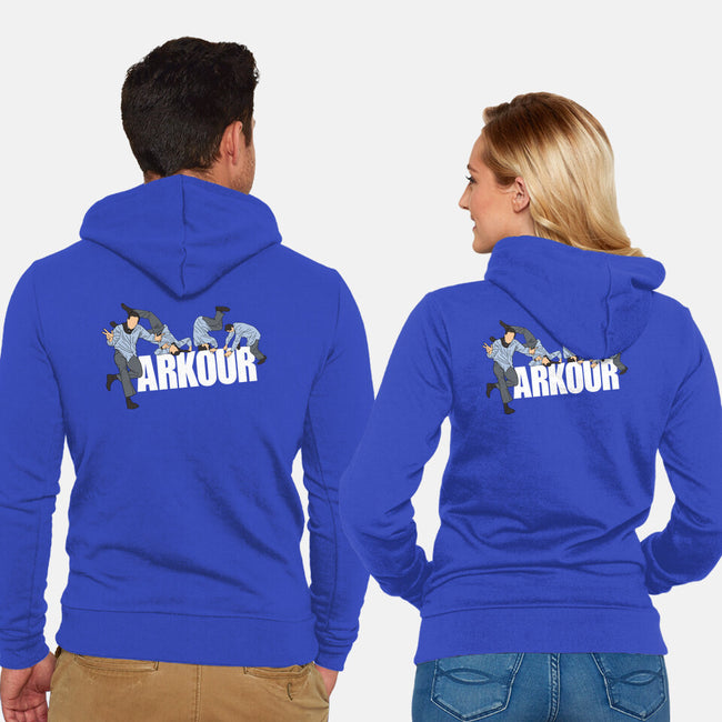 Parkour In The Office-Unisex-Zip-Up-Sweatshirt-Tronyx79