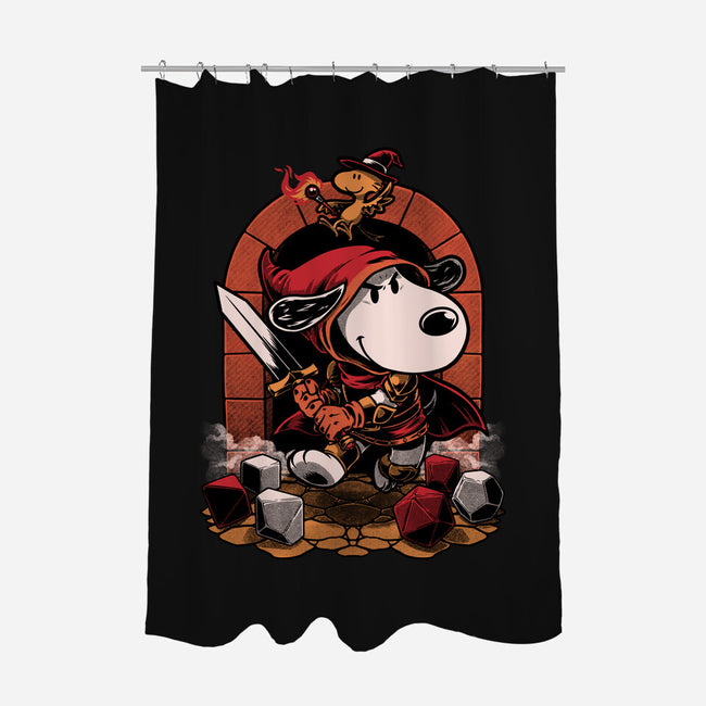 Beagle RPG Adventure-None-Polyester-Shower Curtain-Studio Mootant