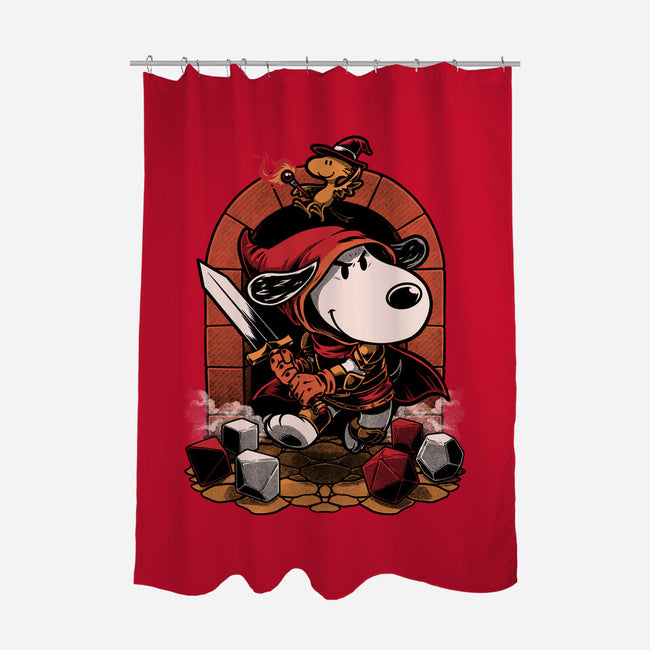 Beagle RPG Adventure-None-Polyester-Shower Curtain-Studio Mootant