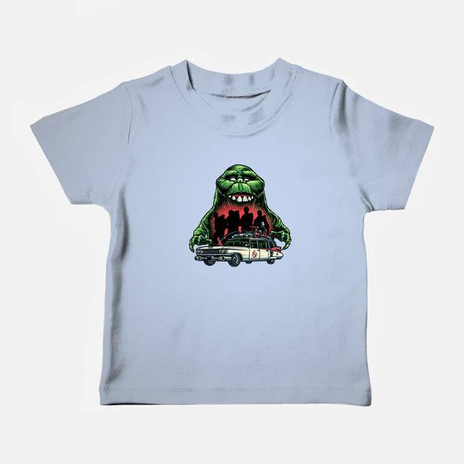 Green Slime-Baby-Basic-Tee-momma_gorilla