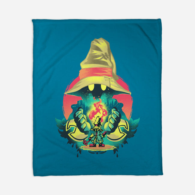 Black Mage Legend-None-Fleece-Blanket-hypertwenty