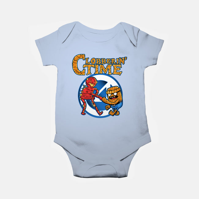 Clobberin Time-Baby-Basic-Onesie-demonigote