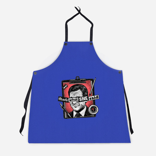 That's What She Said-Unisex-Kitchen-Apron-glitchygorilla