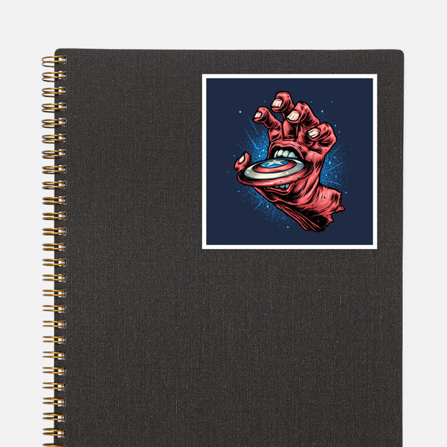 Big Red Hand-None-Glossy-Sticker-glitchygorilla