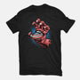 Big Red Hand-Mens-Basic-Tee-glitchygorilla