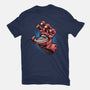 Big Red Hand-Mens-Basic-Tee-glitchygorilla