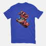 Big Red Hand-Womens-Basic-Tee-glitchygorilla