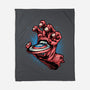 Big Red Hand-None-Fleece-Blanket-glitchygorilla