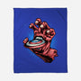 Big Red Hand-None-Fleece-Blanket-glitchygorilla