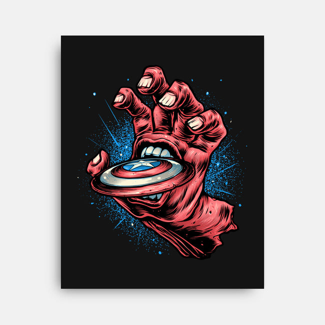 Big Red Hand-None-Stretched-Canvas-glitchygorilla