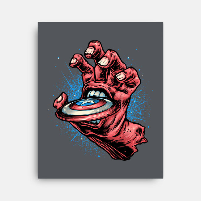 Big Red Hand-None-Stretched-Canvas-glitchygorilla