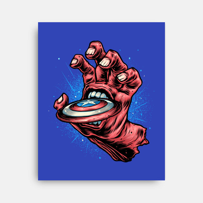 Big Red Hand-None-Stretched-Canvas-glitchygorilla