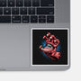 Big Red Hand-None-Glossy-Sticker-glitchygorilla