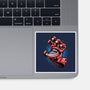 Big Red Hand-None-Glossy-Sticker-glitchygorilla