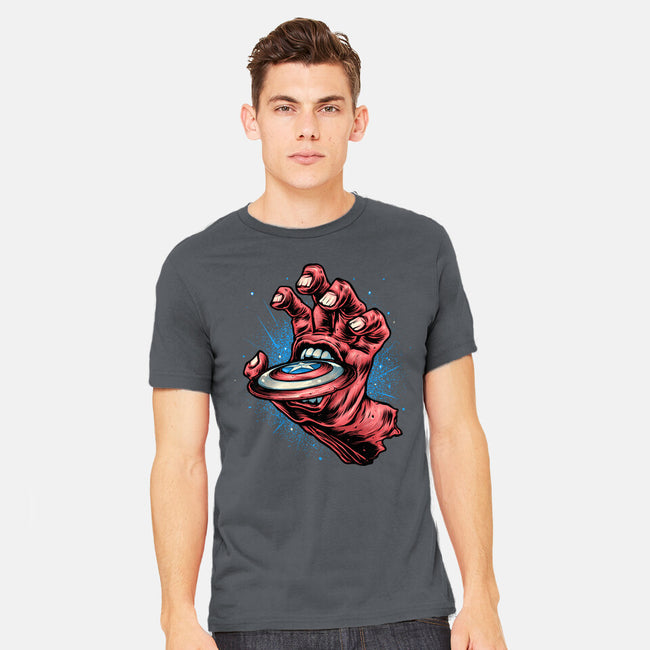 Big Red Hand-Mens-Heavyweight-Tee-glitchygorilla