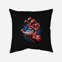 Big Red Hand-None-Removable Cover w Insert-Throw Pillow-glitchygorilla