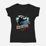 When Dinosaurs Ruled The Earth-Womens-V-Neck-Tee-glitchygorilla