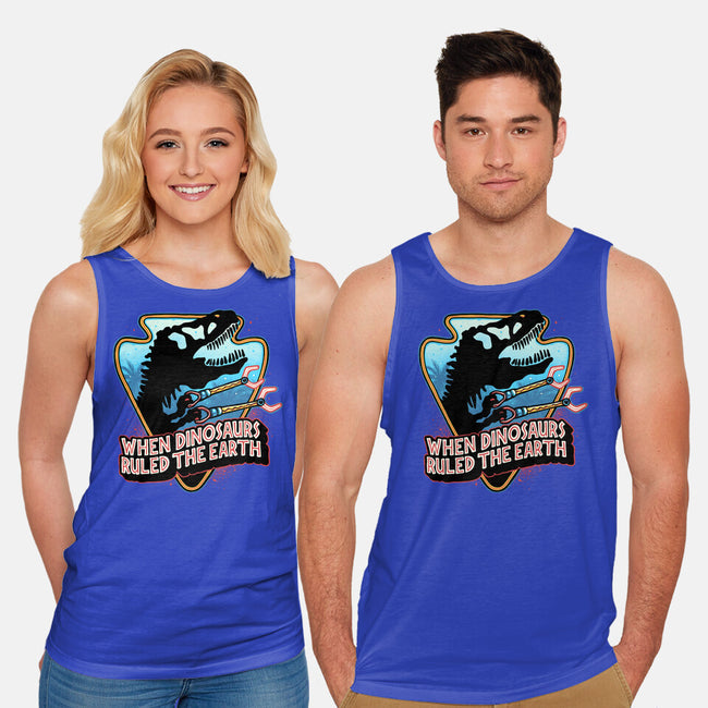 When Dinosaurs Ruled The Earth-Unisex-Basic-Tank-glitchygorilla