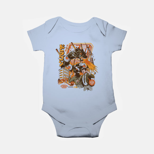 Sushi Dragon Attack-Baby-Basic-Onesie-ilustrata