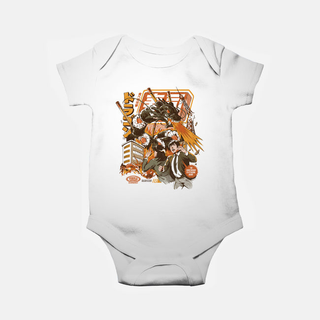 Sushi Dragon Attack-Baby-Basic-Onesie-ilustrata