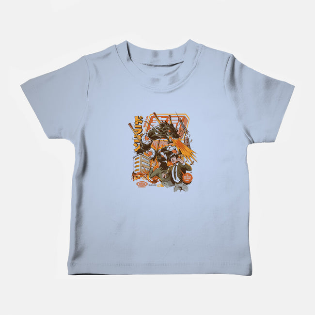 Sushi Dragon Attack-Baby-Basic-Tee-ilustrata