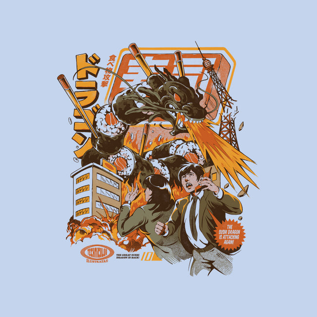 Sushi Dragon Attack-Mens-Heavyweight-Tee-ilustrata