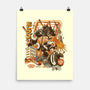 Sushi Dragon Attack-None-Matte-Poster-ilustrata