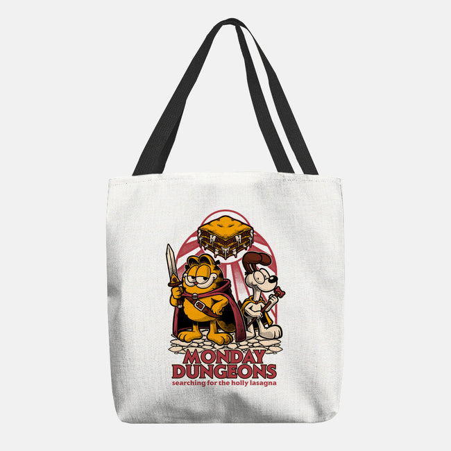 Monday Dungeons Lasagna-None-Basic Tote-Bag-Studio Mootant