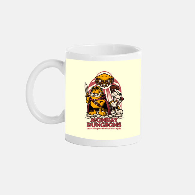 Monday Dungeons Lasagna-None-Mug-Drinkware-Studio Mootant