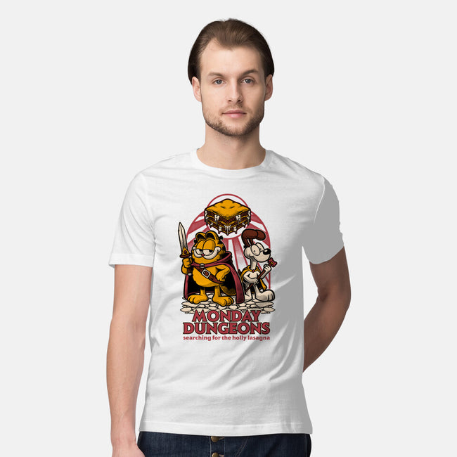 Monday Dungeons Lasagna-Mens-Premium-Tee-Studio Mootant