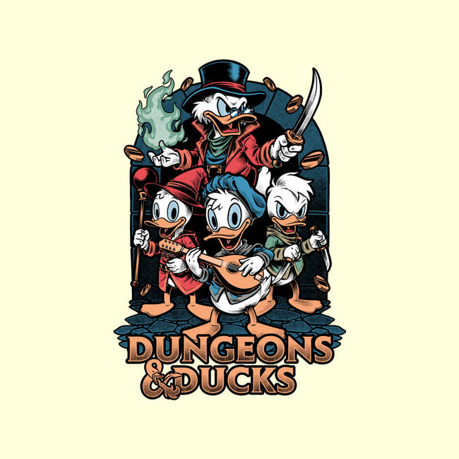 Dungeons And Ducks Cartoon-Mens-Basic-Tee-Studio Mootant