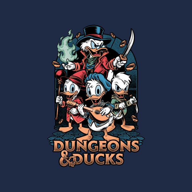 Dungeons And Ducks Cartoon-Baby-Basic-Tee-Studio Mootant