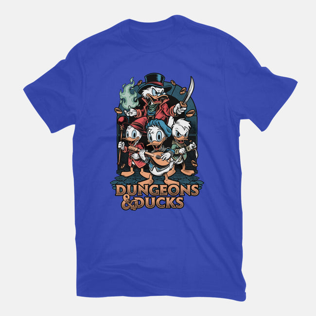 Dungeons And Ducks Cartoon-Unisex-Basic-Tee-Studio Mootant