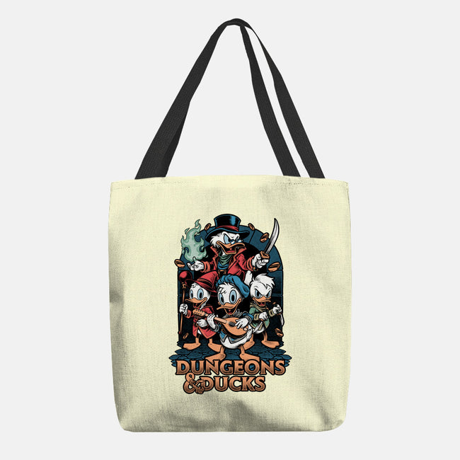 Dungeons And Ducks Cartoon-None-Basic Tote-Bag-Studio Mootant