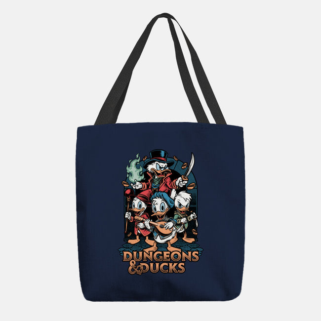 Dungeons And Ducks Cartoon-None-Basic Tote-Bag-Studio Mootant