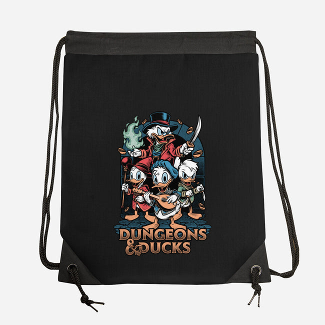 Dungeons And Ducks Cartoon-None-Drawstring-Bag-Studio Mootant