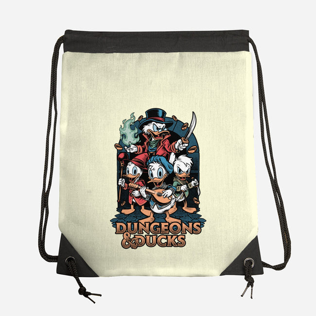 Dungeons And Ducks Cartoon-None-Drawstring-Bag-Studio Mootant