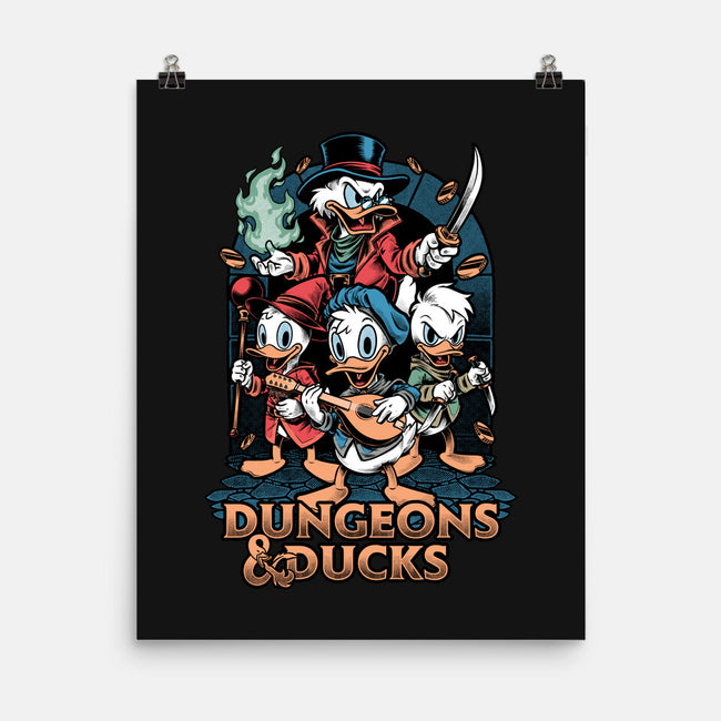 Dungeons And Ducks Cartoon-None-Matte-Poster-Studio Mootant