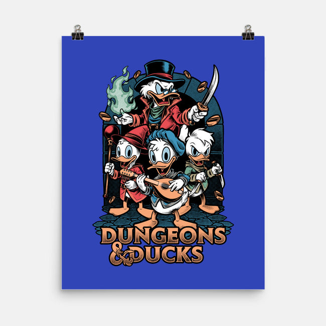 Dungeons And Ducks Cartoon-None-Matte-Poster-Studio Mootant