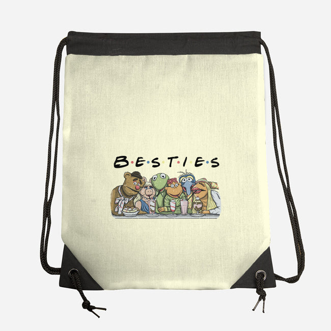Puppet Friends-None-Drawstring-Bag-NMdesign