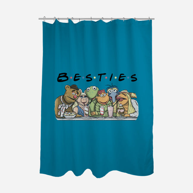 Puppet Friends-None-Polyester-Shower Curtain-NMdesign