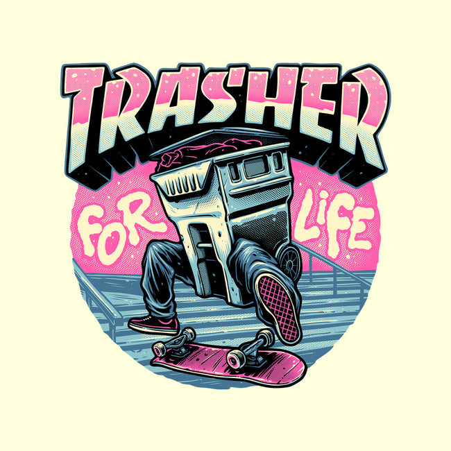 Trasher For Life-None-Drawstring-Bag-momma_gorilla