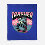 Trasher For Life-None-Fleece-Blanket-momma_gorilla