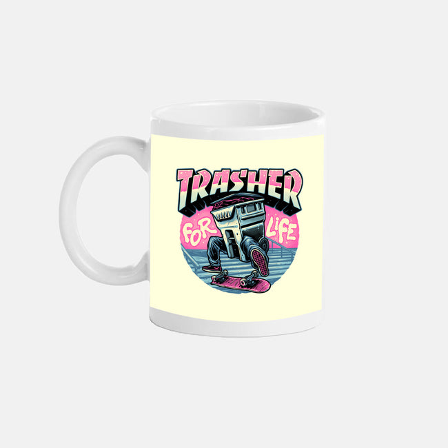 Trasher For Life-None-Mug-Drinkware-momma_gorilla