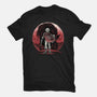 Hero And The Red Sunset-Mens-Heavyweight-Tee-momma_gorilla