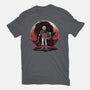 Hero And The Red Sunset-Mens-Heavyweight-Tee-momma_gorilla