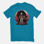 Hero And The Red Sunset-Mens-Heavyweight-Tee-momma_gorilla