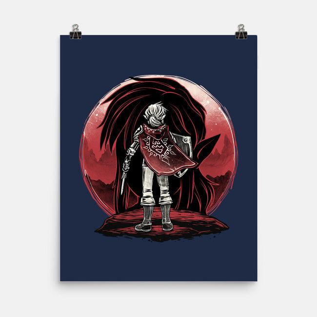 Hero And The Red Sunset-None-Matte-Poster-momma_gorilla