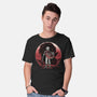 Hero And The Red Sunset-Mens-Basic-Tee-momma_gorilla