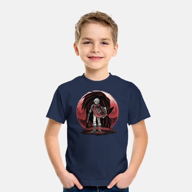 Hero And The Red Sunset-Youth-Basic-Tee-momma_gorilla